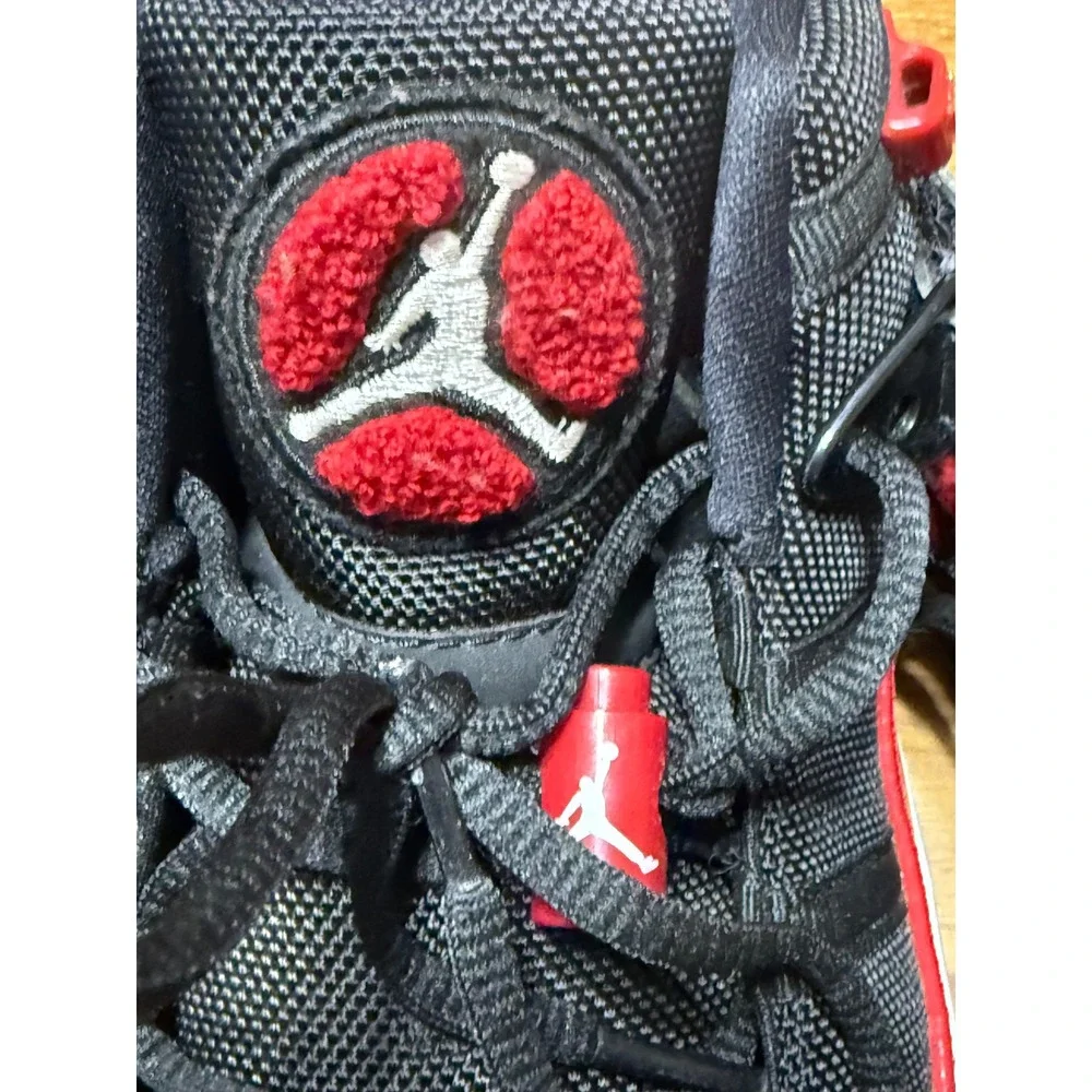 Jordan 6 Rings Mens Size 8 Black Gym Red White 322992-060 Hybrid Sneaker